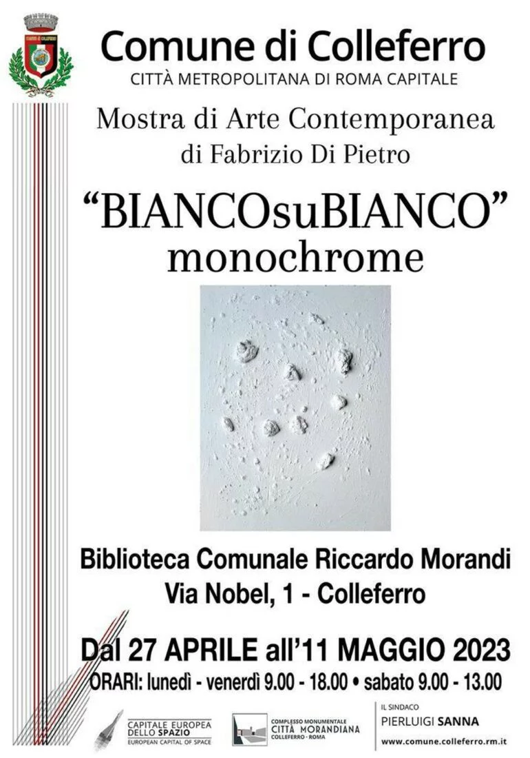 Fabrizio Di Pietro. BIANCOsuBIANCO monochrome