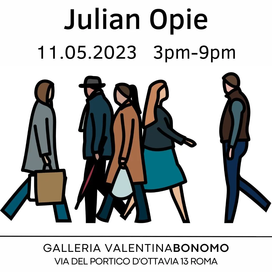 Julian Opie. walking figures