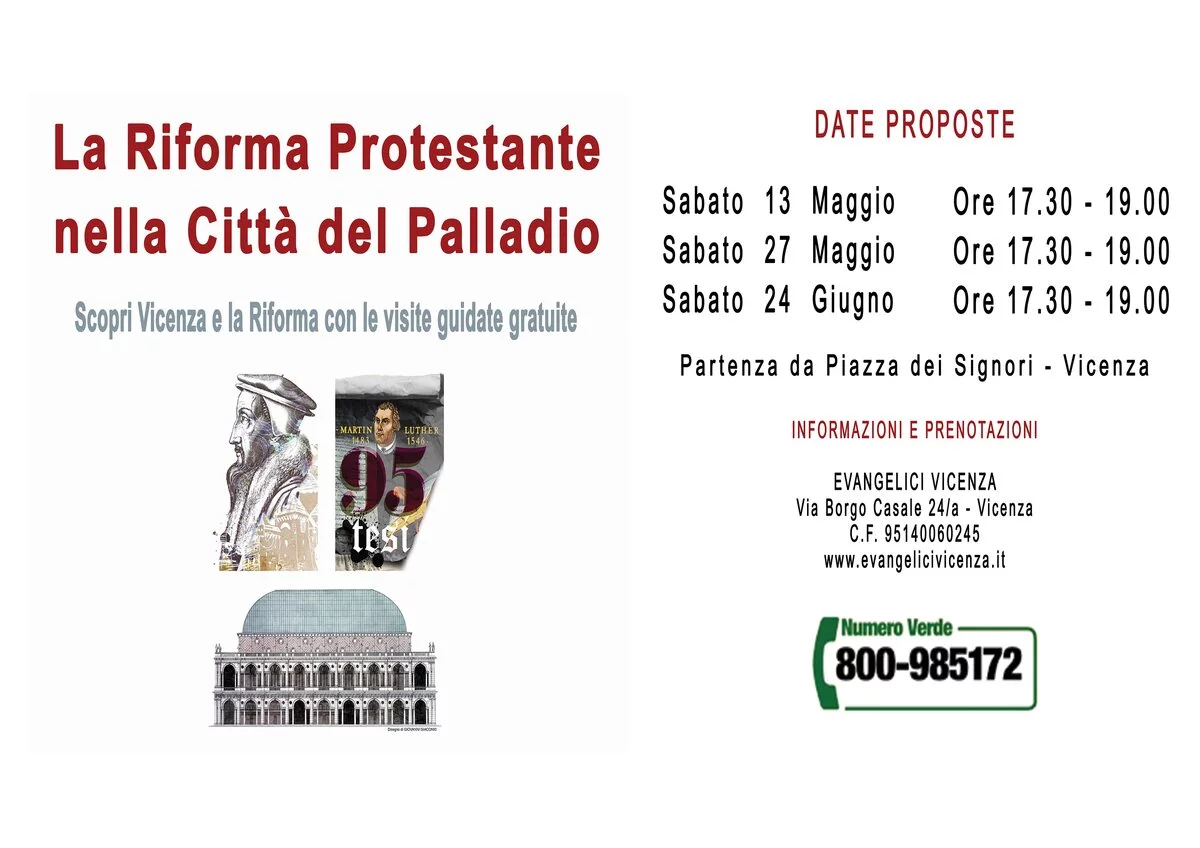 La Riforma Protestante nella Città del Palladio. Visita guidata