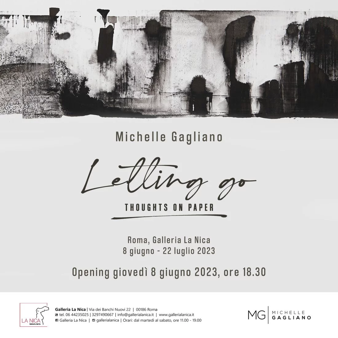 Michelle Gagliano. Letting go - Thoughts on paper