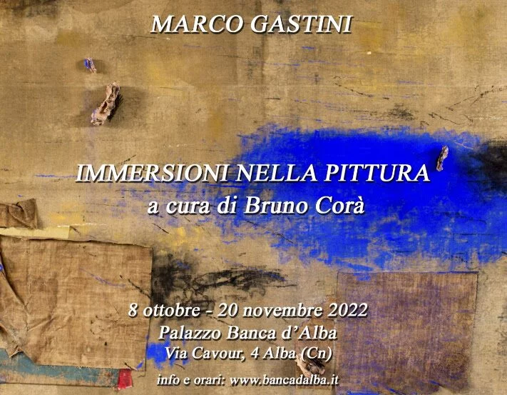 Marco Gastini. Immersioni nella pittura