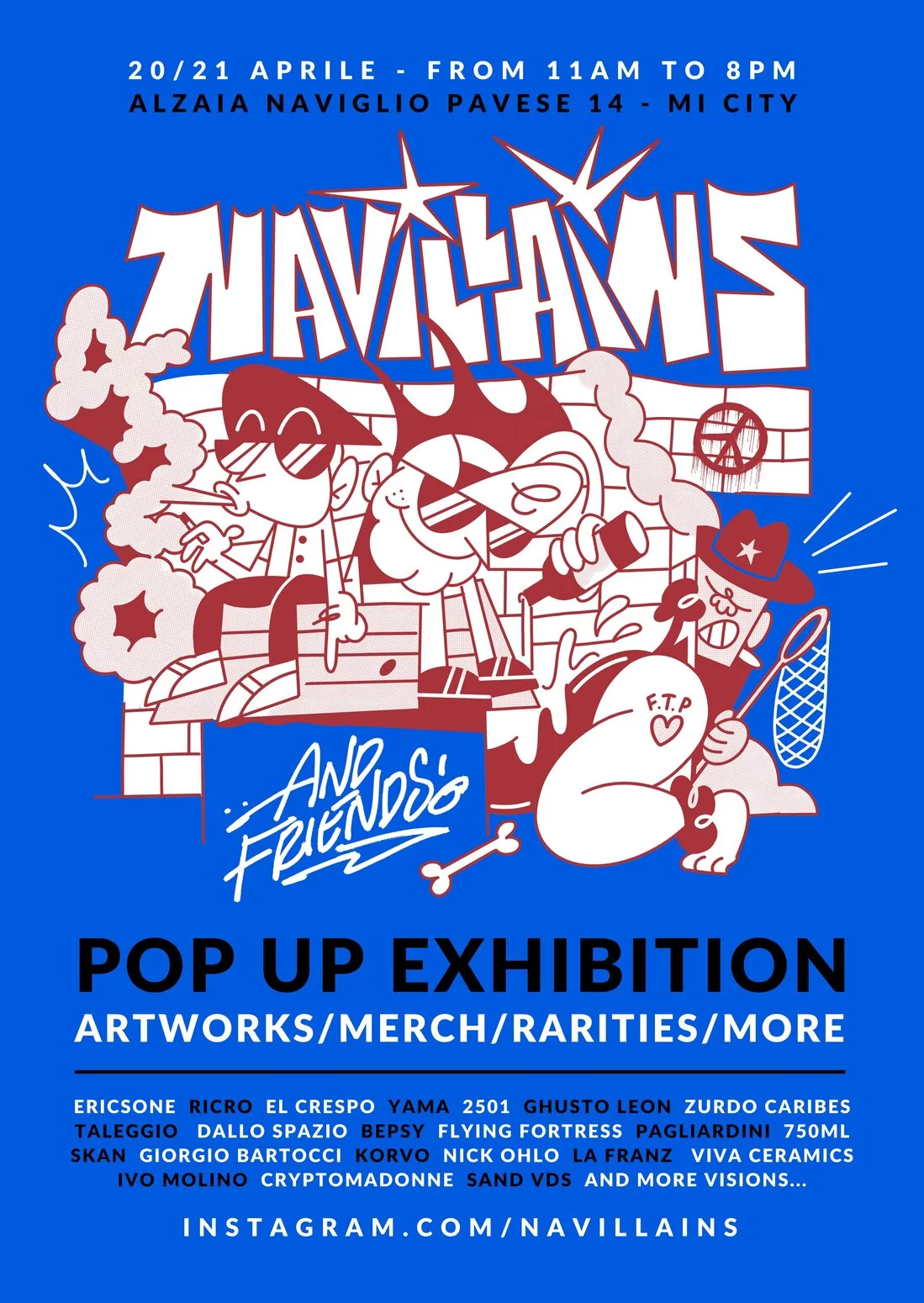 Navillains and Friends | Pop Up Exhibition