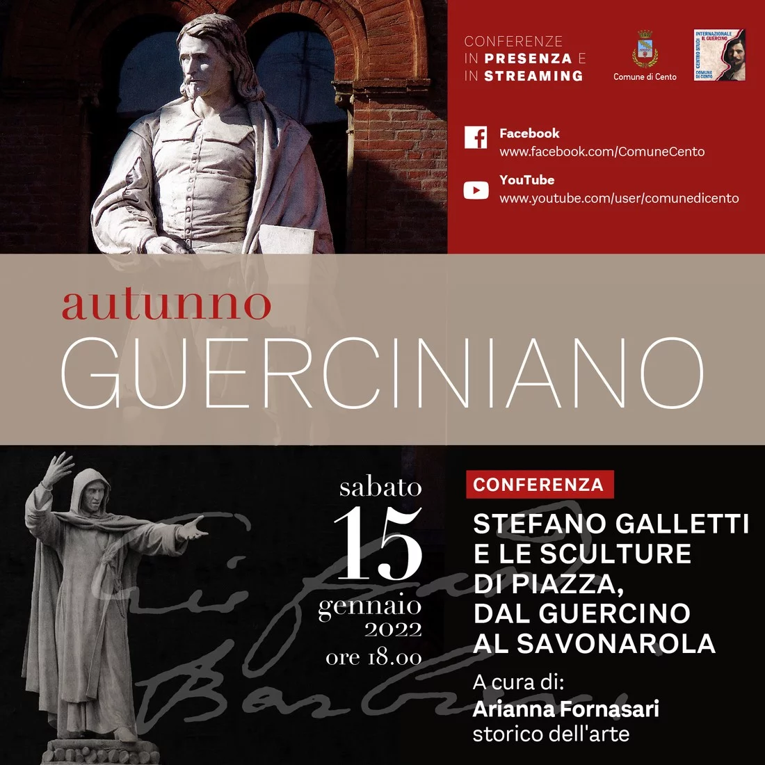 Stefano Galletti e le sculture di piazza, dal Guercino al Savonarola