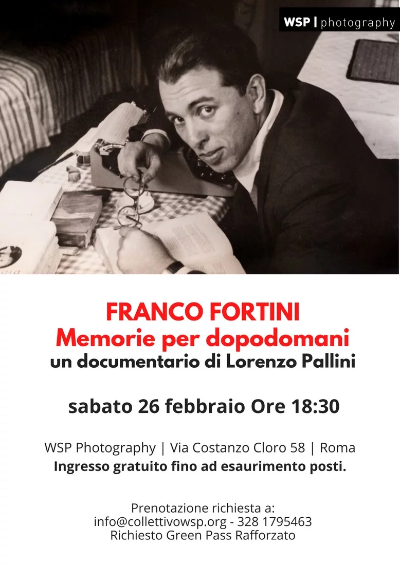 Franco Fortini. Memorie per dopodomani