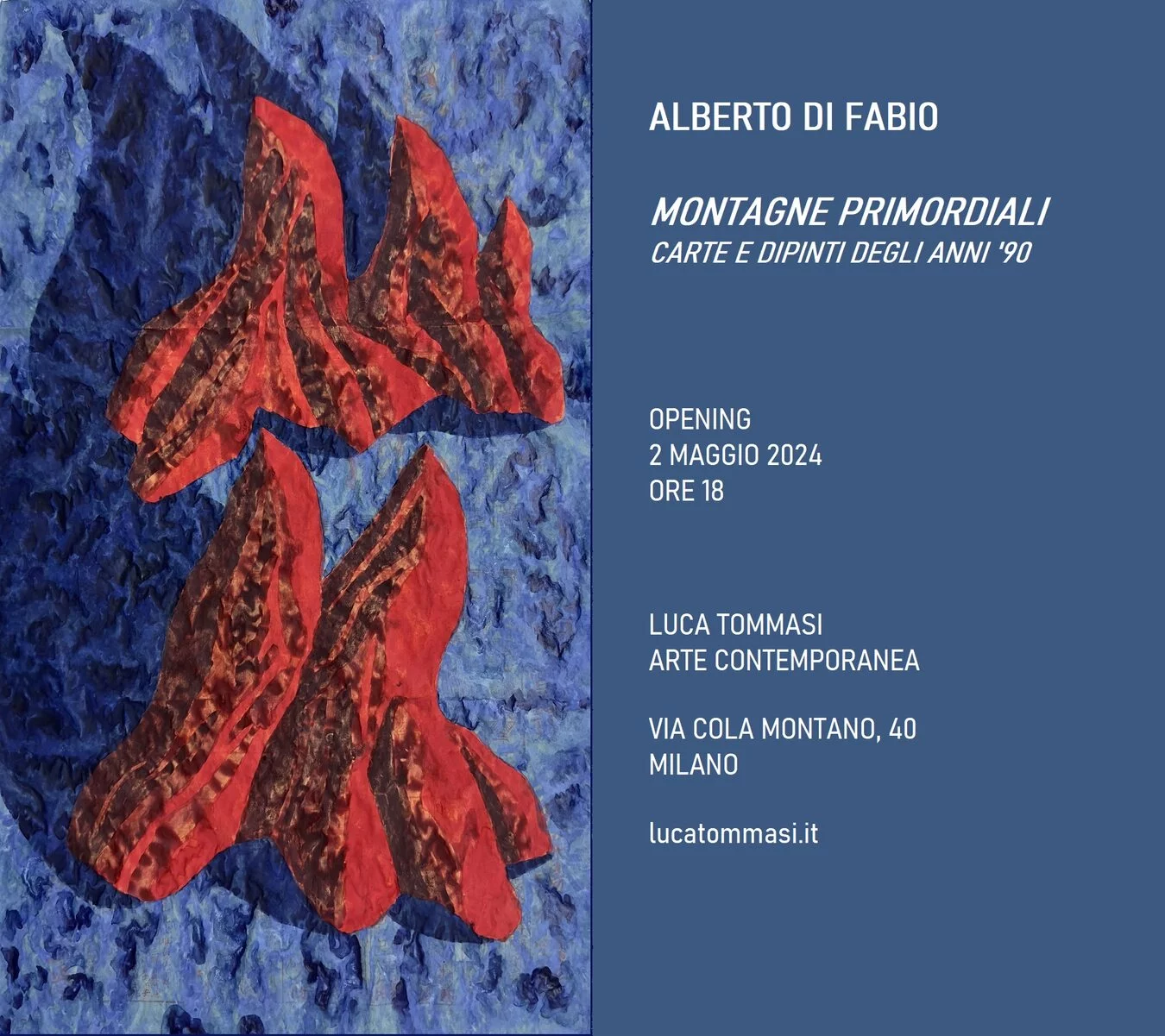 Alberto Di Fabio: Montagne primordiali, carte e dipinti degli anni 90