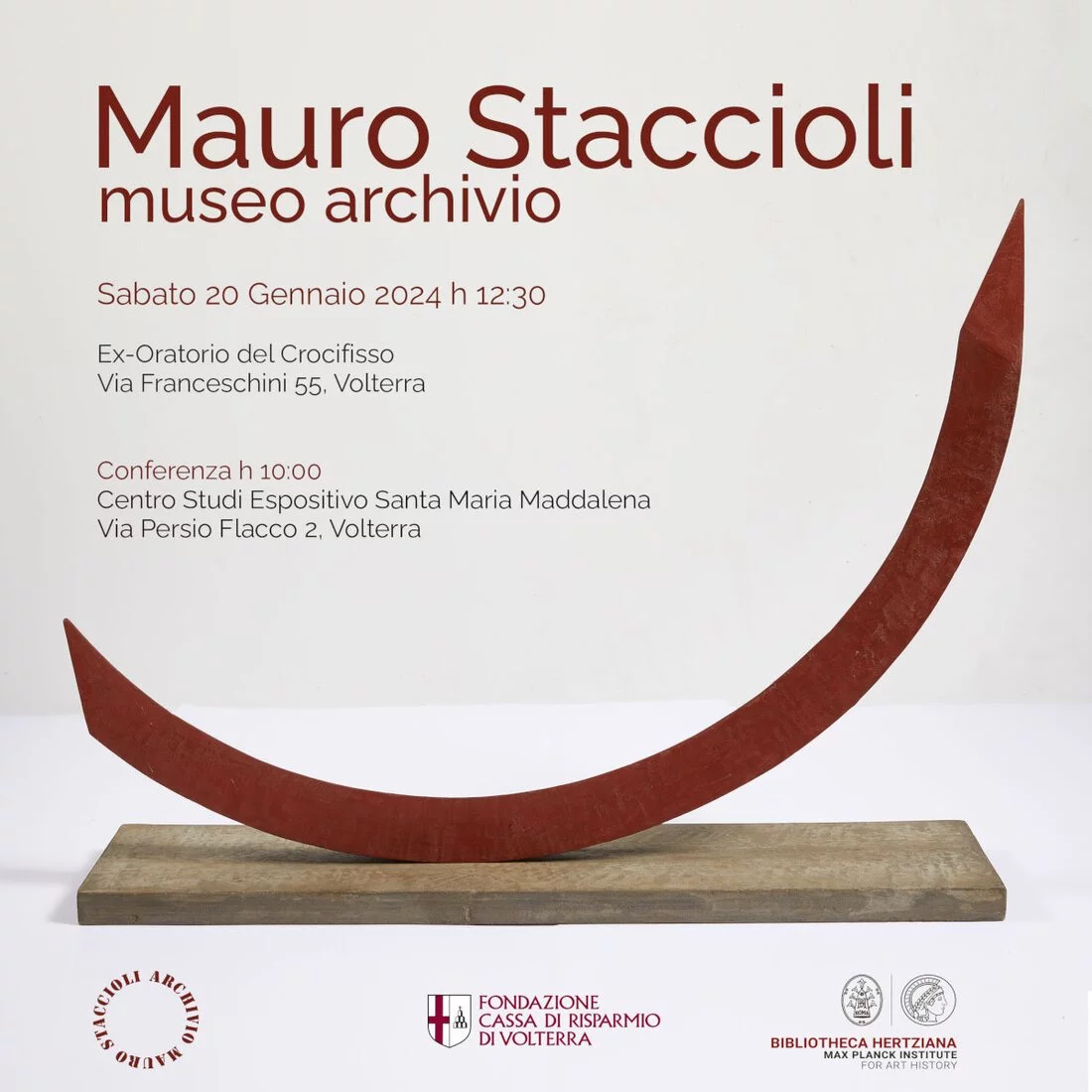Inaugurazione del museo-archivio dedicato a Mauro Staccioli