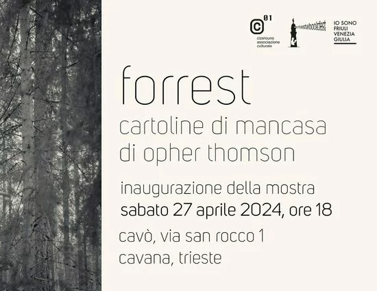 Trieste, Opher Thomson. Forrest, cartoline di mancasa