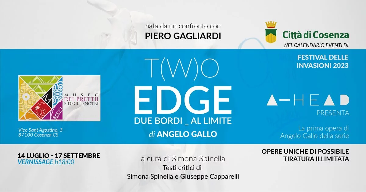 Angelo Gallo. T(w)O EDGE due bordi_al limite
