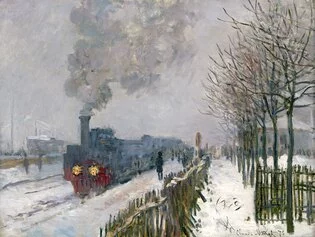 Claude Monet (1840-1926), Il treno nella neve. La locomotiva, 1875, olio su tela, 59x78 cm, Parigi, Musée Marmottan Monet, dono Eugène et Victorine Donop de Monchy, 1940, @Musée Marmottan Paris