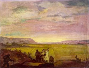 02.Vincenzo Vinciguerra, Paesaggio, 47x65 cm, olio su tela, 1948