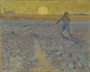 Vincent Van Gogh
Il seminatore
Arles, 17 – 28 giugno 1888 ca
Olio su tela, 64,2x80,3 cm
© Kröller-Müller Museum, Otterlo, The
Netherlands
