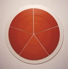 4. Cerchio d’acqua rosso, 1987
olio su tavola, Ø 132 cm
crediti fotografici: Fortunato Vanini