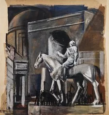 07. Mario Sironi. Condottiero a cavallo, 1934-1935. Mart, Archivio Mario Sironi