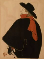 HENRI DE
TOULOUSE-LAUTREC
Artistide Bruant, dans son cabaret
1891
Manifesto
29 x 22 cm
(cc 63 x 56 cm)