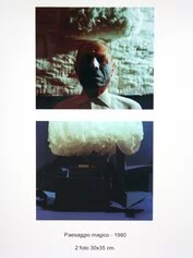 Michele Zaza, Paesaggio magico, 1980, 2 foto, 30x35 cm