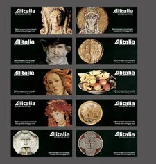 Franco Maria Ricci, Biglietti aerei per Alitalia, 1989-2003