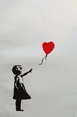 Banksy, girl with baloon