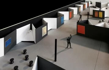 Modello di studio in cartone Mario Botta Architetti
Foto © Enrico Cano