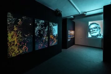 Installation view della mostra
Pensiero video. Disegno e arti elettroniche, Fondazione Ragghianti, 2023. Ph. Alessandro Tosi