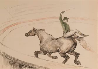 HENRI DE
TOULOUSE-LAUTREC
Il Circo – Fantino
Litografia – Ed. 1905
Parigi (Francia)
19 x 27 cm
(cc 38 x 48 cm)