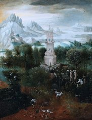 CARETTO&OCCHINEGRO. Herri Met de Bles II, Paradiso Terrestre, cm 25x20, 1530 ca