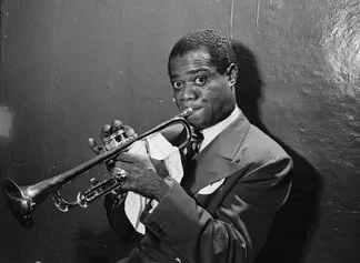1946, luglio, Louis Armstrong © Courtesy William P. Gottlieb, Library of Congress