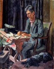 Vanessa Bell,
Leonard Woolf, 1940, olio su tela, 
81,3 x 64,8 cm, National 
Portrait Gallery, Londra, 
dono di Marjorie Tulip 
(‘Trekkie’) Parsons, 1969
© National Portrait Gallery, London