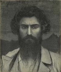 Giovanni Segantini. Autoritratto, 1895. Museo Segantini, St. Moritz