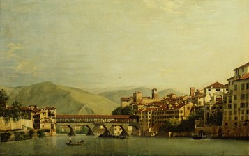 Roberto Roberti, Il Ponte di Bassano, 1807, Olio su tela, 845x530 mm. Museo Civico, Bassano del Grappa