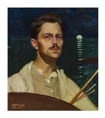 Franco Cernivez. Autoritratto, 1913, olio su tela, 65,5x55,5 cm, inv. 503. Museo Revoltella - Galleria d’arte modera, Trieste (Foto Marino Ierman)