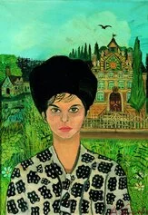 Ligabue, Cesarina la donna amata, olio su faesite, 1961 1962
