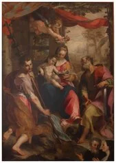 Madonna con bambino e santi (Urbino, GNDM), Federico Barocci