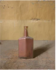 Joel Meyerowitz, Morandi’s Objects, Rust Color Bottle, 2015, Stampa a pigmenti d'archivio, 20 x 16 pollici. Firmata ed edita sul retro. Da un'edizione di 10 esemplari
