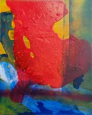 Andrea Kvas, Untitled, 2021, tecnica mista su lamiera zincata, 50x40x3 cm