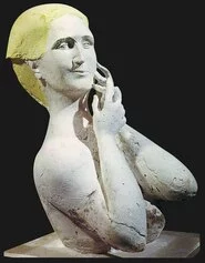 8. Pericle Fazzini, Ritratto di Sibilla Aleramo, 1947, gesso policromo, cm 64x43x51,5, Collezione eredi Fazzini, ph. ©Massimo Napoli