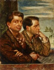 Giorgio de Chirico. Autoritratto con il fratello, 1924. Mart, Collezione VAF-Stiftung