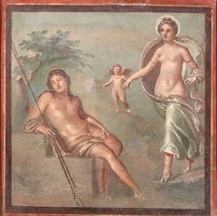 Selene ed Endimione Ercolano Affresco, 57 x 37 cm, I secolo d.C. - IV stile