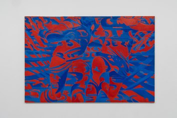 Titina Maselli, Stadio III, 1978, acrylic on canvas, 130×195 cm - Courtesy the artist and Galleria Massimo Minini - Ph: Gilberti & Petrò