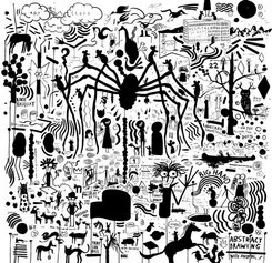 Fausto Gilberti
Abstract drawing with animals, 2022
China su carta
152 x 152 cm
Courtesy Wizard Gallery