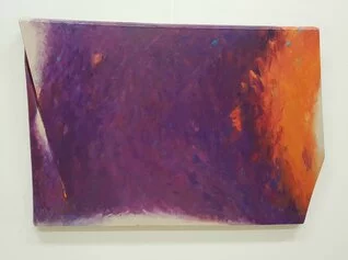 Adombramento, T 13, 2019, olio su tela sagomata, 80x120cm, Courtesy l'artista