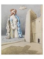 Alberto Savinio, Nascita di venere, 1950, tempera su masonite, 70x58
