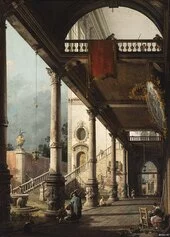 Canaletto, Prospettiva con portico, Venezia, Gallerie dell’Accademia