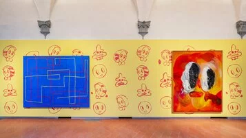 André Butzer.  Liebe, Glaube und Hoffnung, Installation View, 2024, Courtesy Museo Novecento, Firenze and the artist. Foto Ela Bialkowska OKNO studio (1)