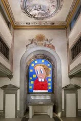 André Butzer.  Liebe, Glaube und Hoffnung, Installation View, 2024, Courtesy Museo Novecento, Firenze and the artist. Foto Ela Bialkowska OKNO studio