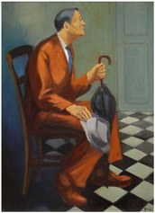 Armiro Yaria, Anticamera (anni '40), olio su tela