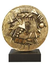 Arnaldo Pomodoro, Ruota I, 1995, bronzo, ed 1:2 + 2 P:A, diametro cm 150