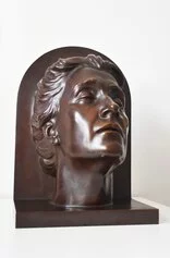 Arrigo Minerbi, Busto Eleonora Duse (con dedica a Sabatino Lopez), 1924, Bronzo, Collezione Privata