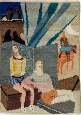 Arturo Martini, Il circo equestre o I saltimbanchi, 1929-1930
Tappeto in lana, cm 83 x 119 Manifattura: MITA, Genova Nervi, Ph.Jorge Felix Diazurquiza