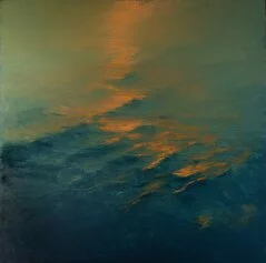 Davide Battistin, Sailing #2, 150 x 150 cm, olio su tela, Sailing #1, 150 x 150 cm, olio su tela, Ph.Claudia Rossini