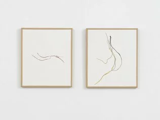 Beatrice Pediconi, Segno series, 2020, emulsion lift su carta d'acquerello, cm 22,5 x 19 circa (ciascuna).
Foto Dario Lasagni